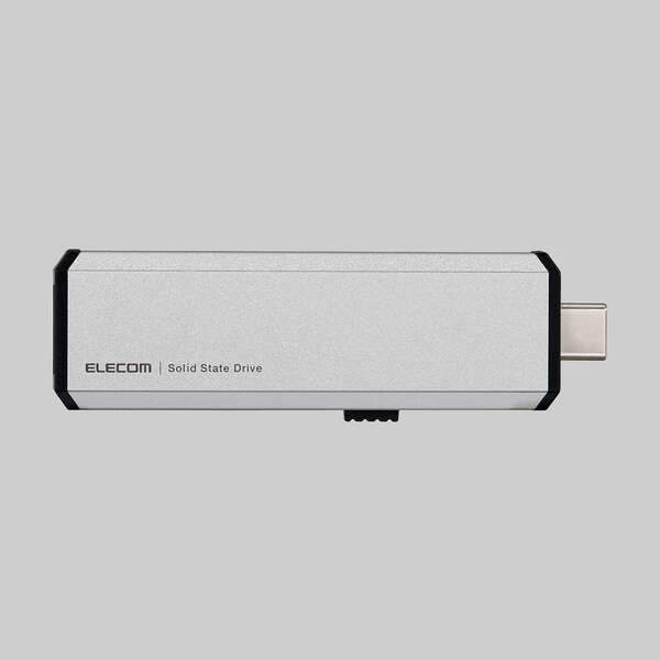 エレコム 外付けポータブルSSD ESD-EWA1000GSV シルバー[直送品]-