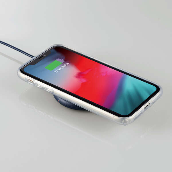 ケーブル一体型 Qi規格対応ワイヤレス充電器(5W・卓上・1ｍ) - W-QA16NV