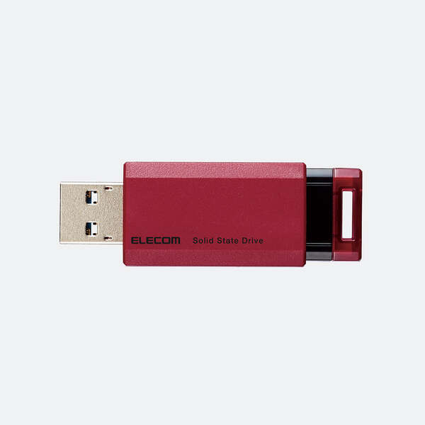 新品/未開封　ELECOM　ポータブルSSD 960GB RED 送料無料