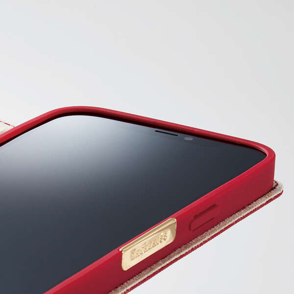 iPhone 13 ソフトレザーケース Enchante'e 磁石付き リング付き