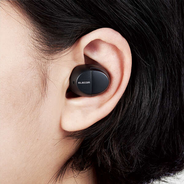 完全ワイヤレスBluetoothヘッドホン - LBT-TWS12BK