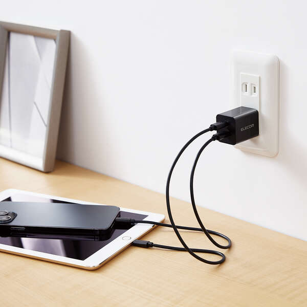 USB Power Delivery 20W AC充電器(C×2) - MPA-ACCP35XBK