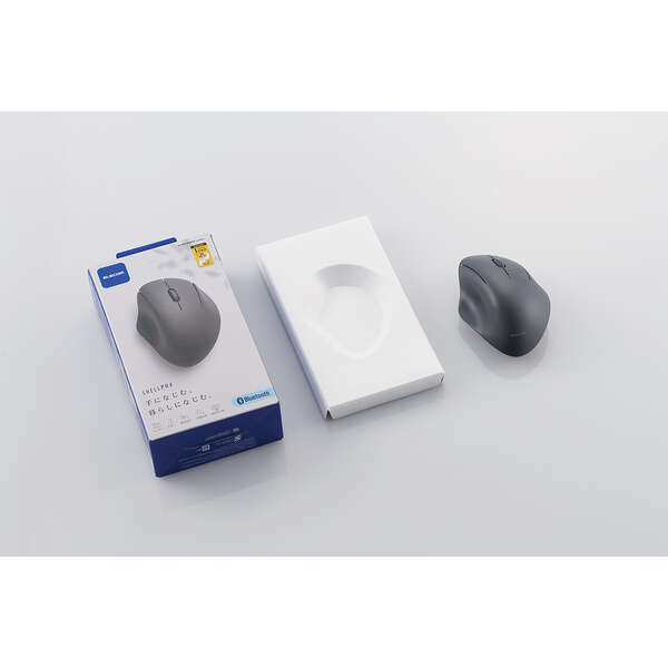 Bluetooth5.0抗菌静音マウス“SHELLPHA”3ボタン - M-SH10BBSKBK