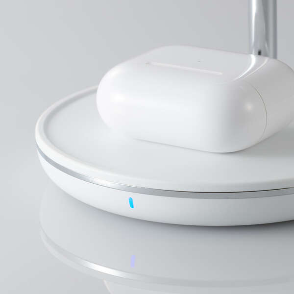 ELECOM - ELECOM　Qi2 3in1ワイヤレス充電スタンド W-MS08WH　ホワイト Qi2 3in1ワイヤレス充電スタンド(15W+5W+Apple Watch) - W-MS08WH