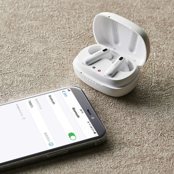 完全ワイヤレスBluetoothヘッドホン - LBT-TWS13WH