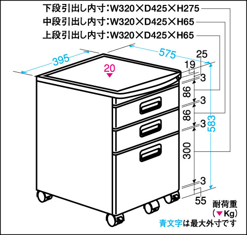 T86 業務用ワゴン ワゴン - TW046XC-NG