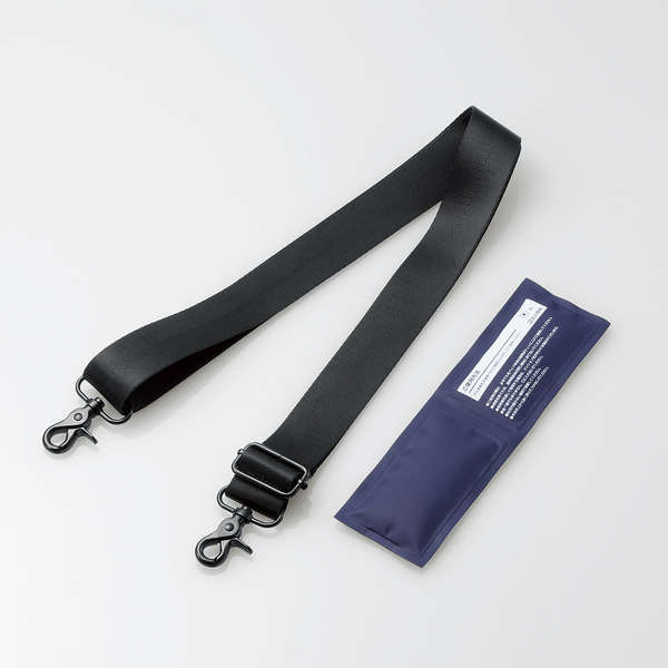 ショルダーバッグ用負担軽減ゲルパッドベルト付 Bma Sgb01bk