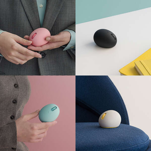 EGG MOUSE Bluetooth(R) 静音マウス[4ボタン］ - M-EGG40BBXSSBK