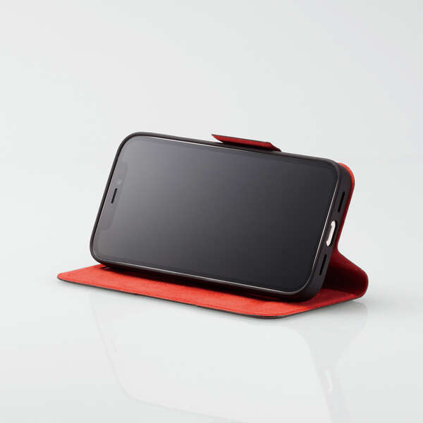 iPhone 12 mini レザーケース UltraSlim 磁石付き 手帳型 - PM-A20APLFUBK