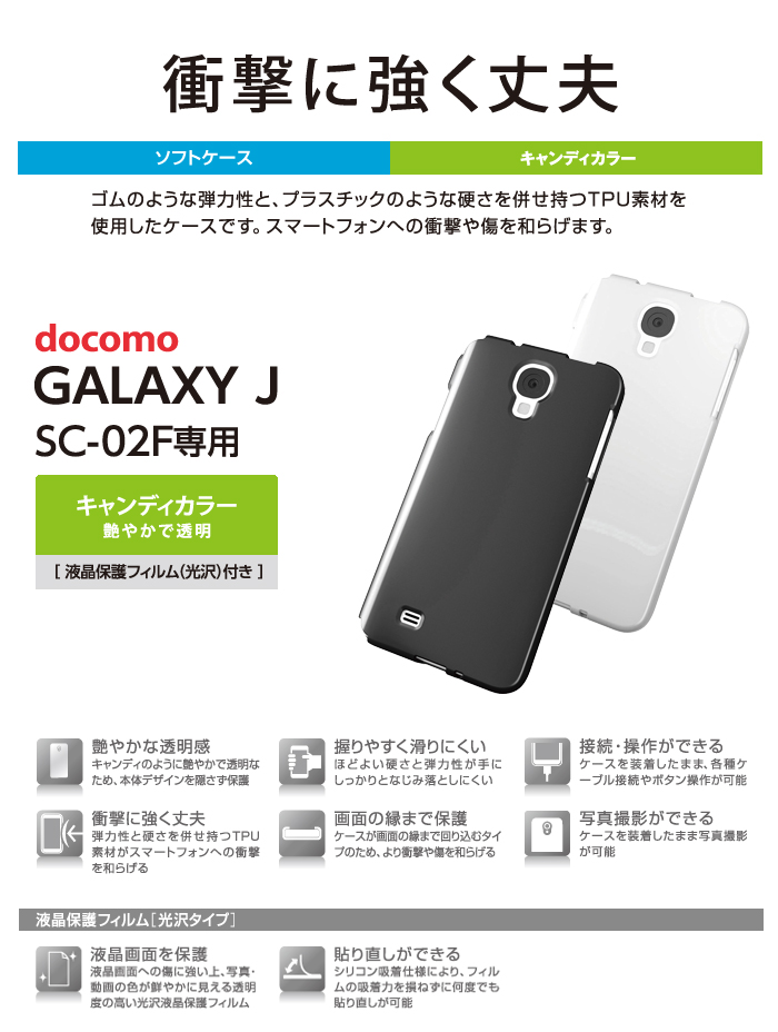 Docomo Sc 02f用ソフトケース クリア Pd Sc02fuccr