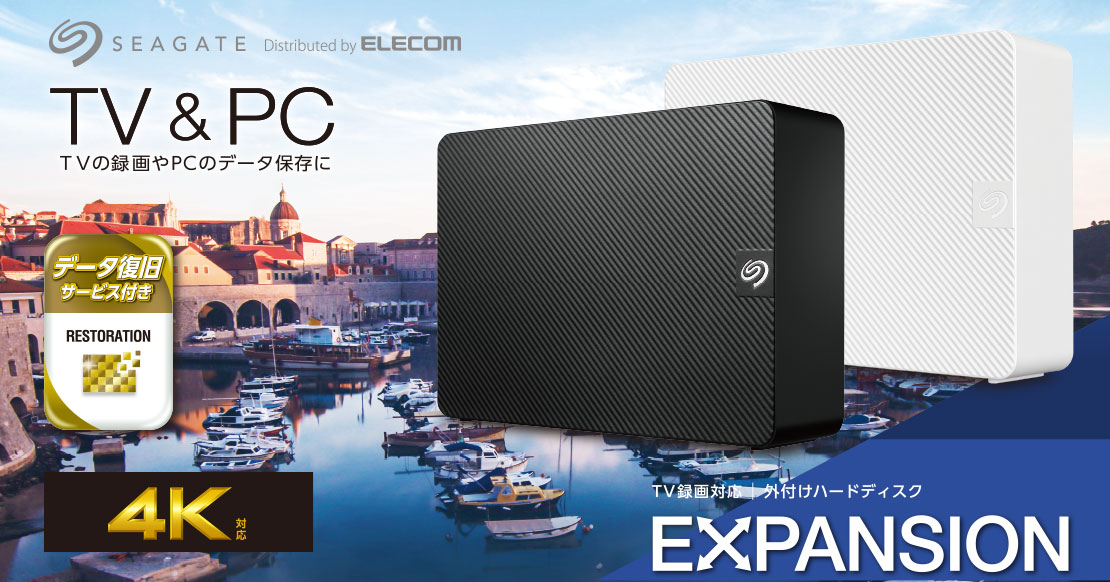 ①大容量6TB 外付けハードディスクExpansion SGD-MX060UBK