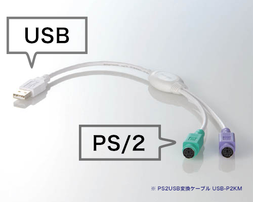 PS/2とUSB端子