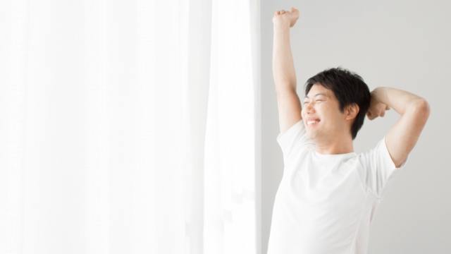 おすすめは起床後と就寝前