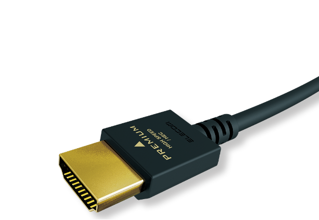 新4K放送の高画素、高フレームレートに対応しているのはプレミアムハイスピードHDMI®ケーブル