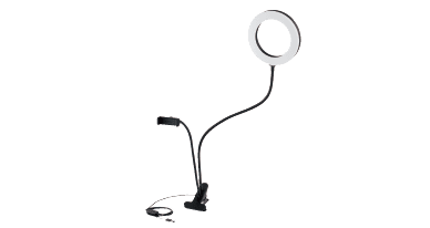 LEDリングライト(16cm/クリップスタンド付き)
