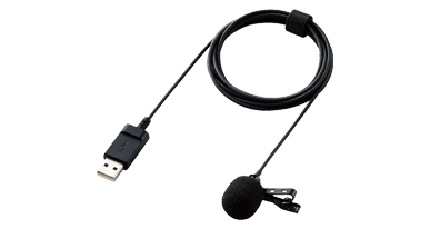 マイク 有線 USB-A ピンマイク HS-MC09UBK