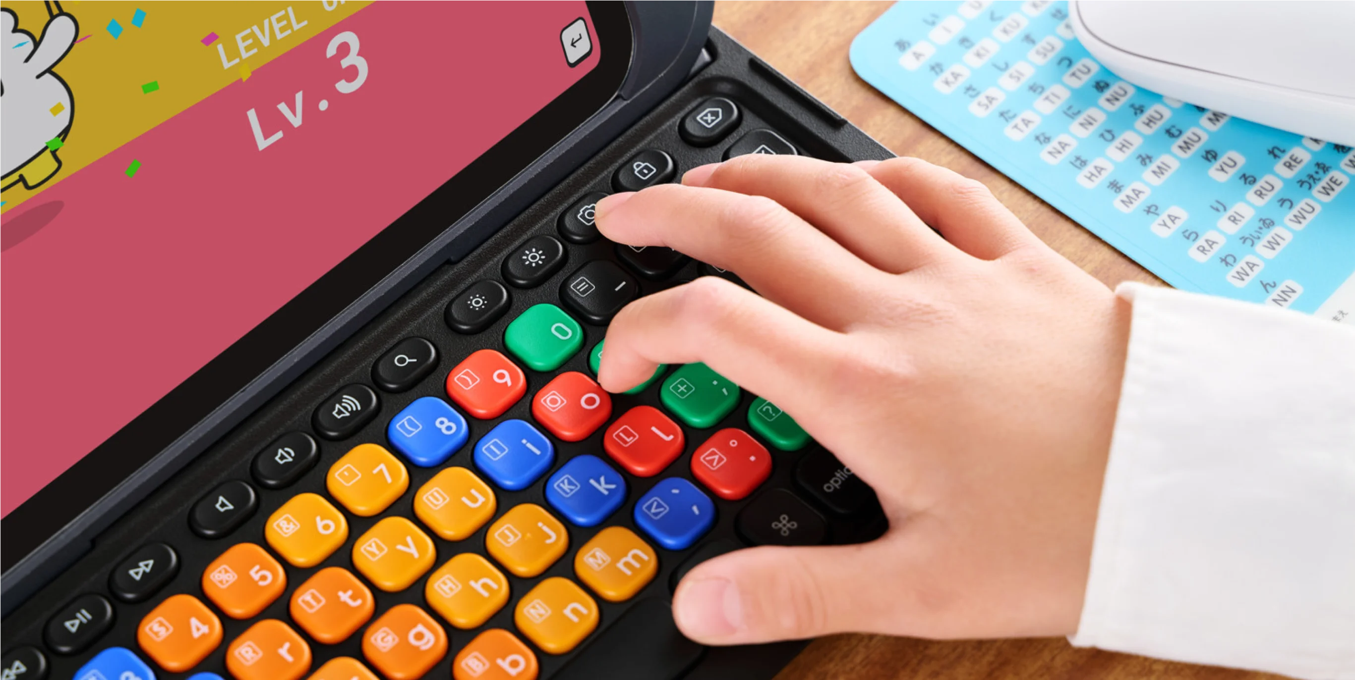 KEY PALETTO Folioをタイピングしている様子