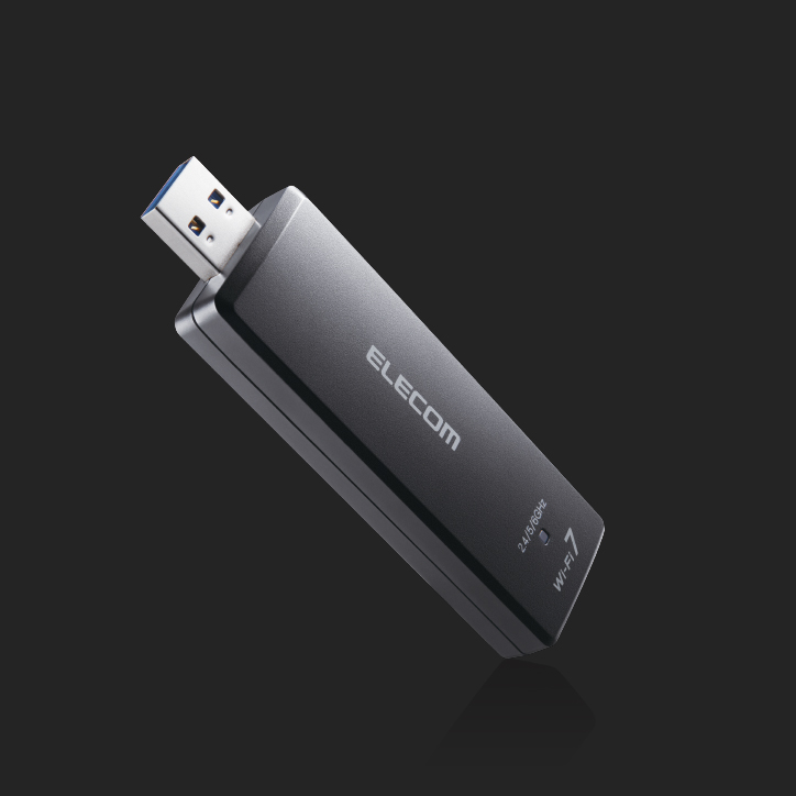 WDC-BE28TU3-B Wi-Fi 7 USB 5Gbps対応 2880Mbps無線LANアダプター