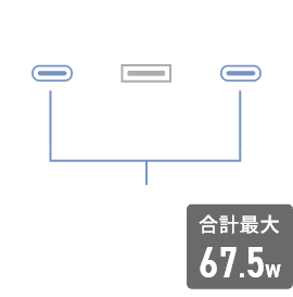 C1 : 最大22.5w C2 : 最大45w 合計最大67.5w