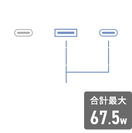 C1 : 最大22.5w C2 : 最大45w 合計最大67.5w