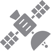 GPS衛星と通信するGPSトラッカーのイメージ