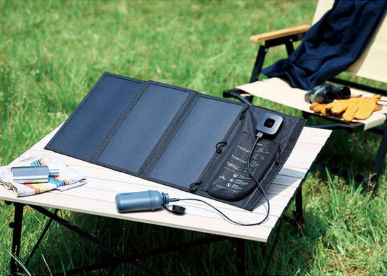 ソーラーパネルで充電する
