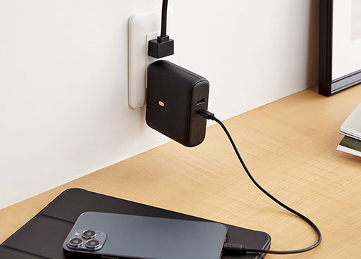 プラグ付き（AC一体型）モバイルバッテリーのおすすめ製品