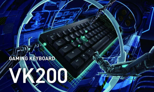 サムネイル画像：ゲーミングキーボード VK200