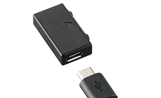 microUSBケーブルがそのまま使える