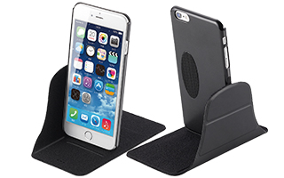 面ファスナー構造により縦置きスタイルを実現