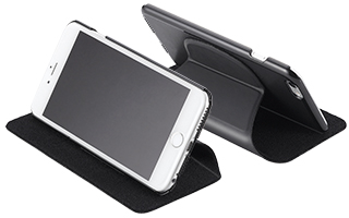 面ファスナー構造により横置きスタイルを実現