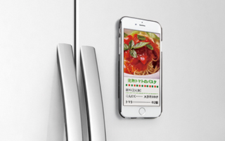 冷蔵庫にも貼り付けられる