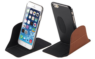 面ファスナー構造により縦置きスタイルを実現 面ファスナー構造により縦置きスタイルを実現