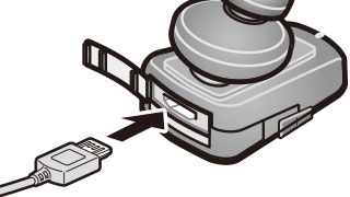 microUSBケーブルを使って充電できる microUSBケーブルを使って充電できる