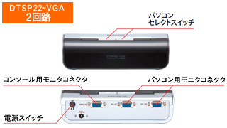 電子式VGA切替器（4ポート） - DTSP24-VGA