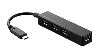 セルフパワー並の電力供給!USB2.0を4つ増やせるUSBハブ セルフパワー並の電力供給!USB2.0を4つ増やせるUSBハブ