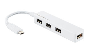 セルフパワー並の電力供給!USB2.0を4つ増やせるUSBハブ セルフパワー並の電力供給!USB2.0を4つ増やせるUSBハブ