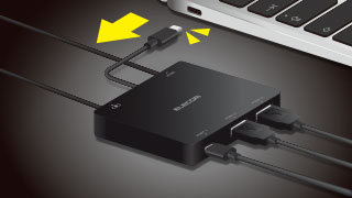 充電しながら、USBデバイスを使用可能 充電しながら、USBデバイスを使用可能