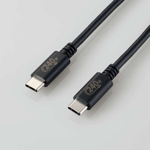 USB2.0ケーブル(認証品、USB Type-C(TM) to USB Type-C(TM