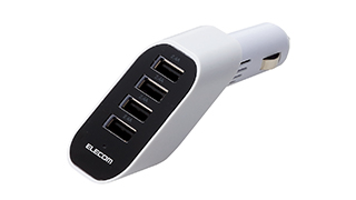 自動識別USBポートで快適充電。4台同時充電ができるシガーチャージャー 自動識別USBポートで快適充電。4台同時充電ができるシガーチャージャー