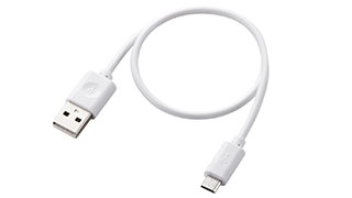 付属のUSBケーブルはゆとりのある30cm 付属のUSBケーブルはゆとりのある30cm