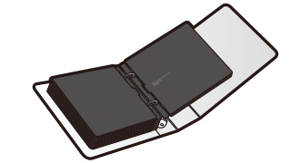 専用ファイルにSD・microSDをファイリングすることが出来る