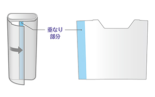 隙間ができずキレイに貼付可能 隙間ができずキレイに貼付可能