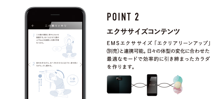 POINT２ エクササイズコンテンツ 