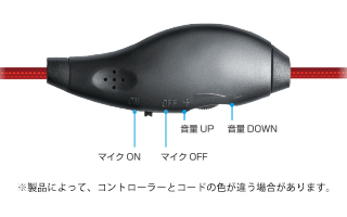 ボリュームコントローラー付き