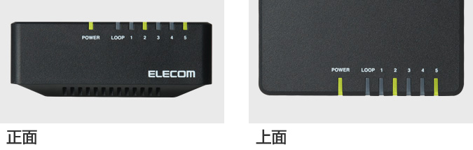 LEDランプがくっきり見える