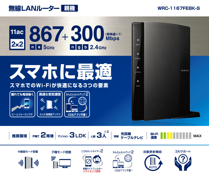 新世代超高速ワイヤレス４KTVもネット配信ビデオもかなり快適！