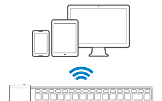 Bluetooth(R)シリコンキーボード - TK-FBS095WH