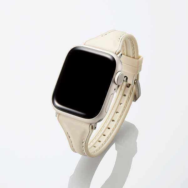 Apple Watch用 ハイブリッドレザースリムバンド | エレコム