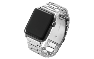 アップル ウォッチ44/42ミリ用プレミアムステンレスバンド - AW-42BDSS3SV